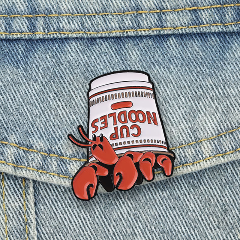 Zinc Food Snacks - Broches de Esmalte de Mariscos con