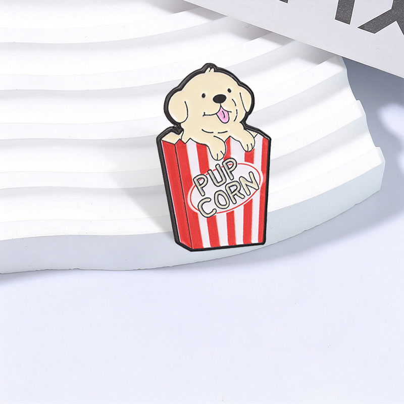 Pupcorn Puppy Popcorn Pin Esma - Zinc Food Snacks reseña y precio