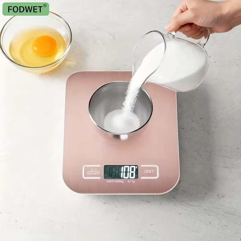 Báscula de cocina rosa de 10kg - Food Xxl reseña y precio