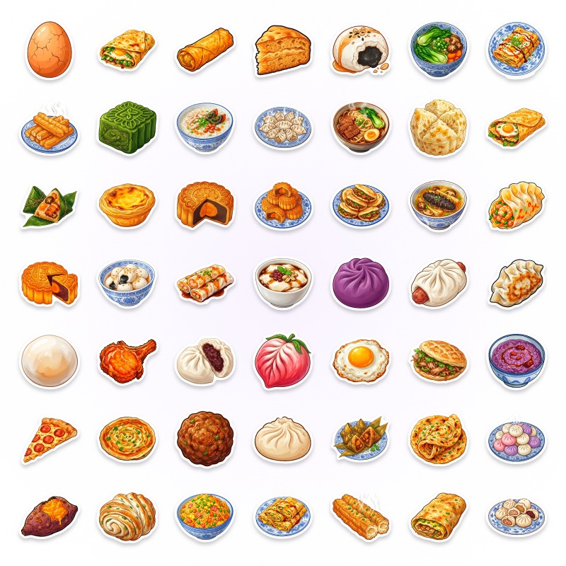 50 pegatinas de material DIY p - Food Or Snacks reseña y precio