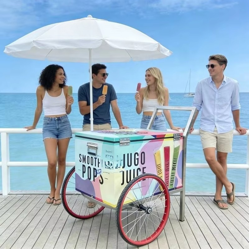 Carrito de Helados Móvil de Al - Quality Food Snacks reseña y precio