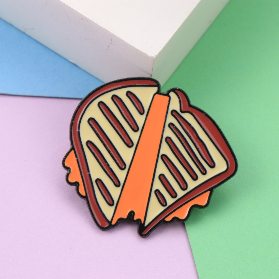 Broche de esmalte de metal con - Zinc Food Snacks reseña y precio