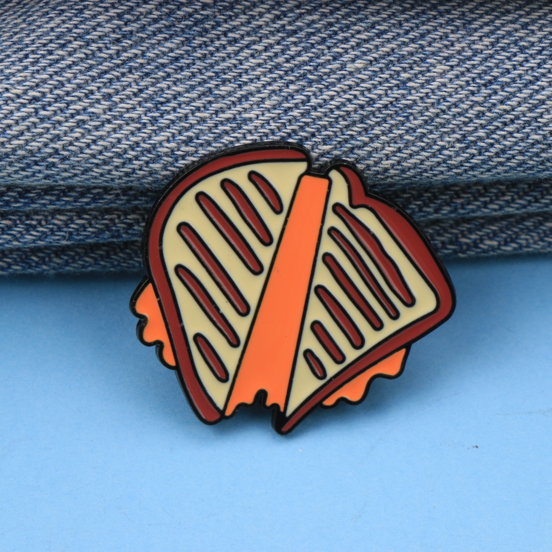 Broche de esmalte de metal con - Zinc Food Snacks reseña y precio