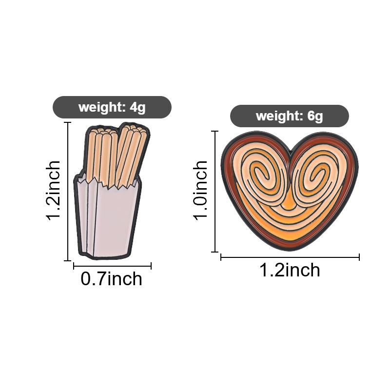 Pin Esmaltado de Churros en Es - Zinc Food Snacks reseña y precio